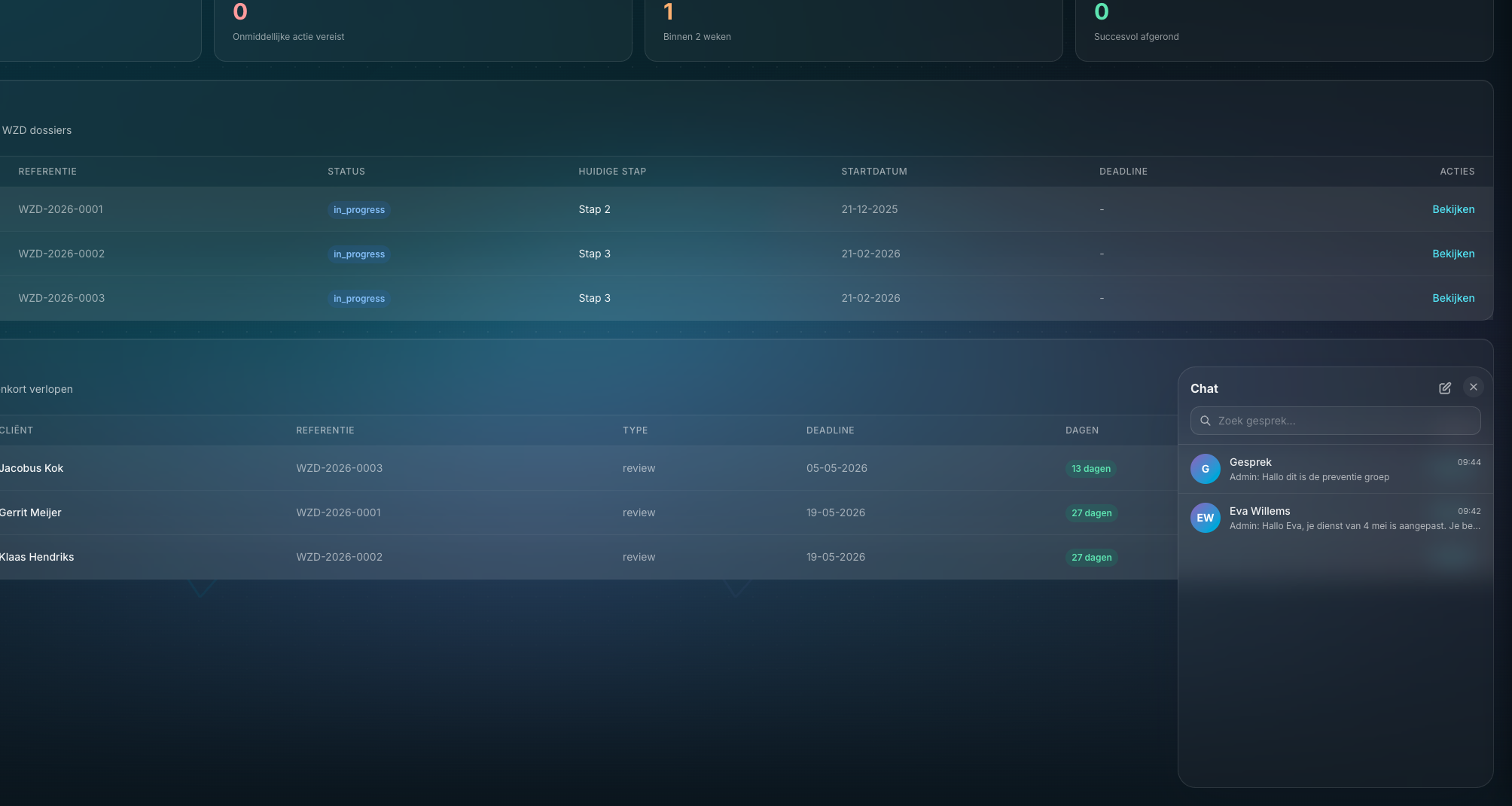 Berichten screenshot